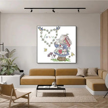 Load image into Gallery viewer, Patch Rabbit Cartoon Embroidery Kit - DIY Animal Needlework Set for Beginners
