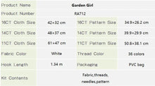 Load image into Gallery viewer, Girls DIY Hand Embroidery Kit – Beginner-Friendly Cross Stitch Set with Pattern, Threads
