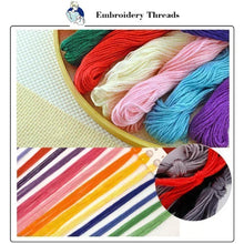 Load image into Gallery viewer, Wonderful World Cross Stitch Kit - Printed Aida &amp; DMC Threads | Beginner Needlecraft
