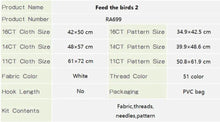 Load image into Gallery viewer, Feed The Birds Cross Stitch Kit – HD Pattern Embroidery Set with Aida Fabric &amp; DMC Threads
