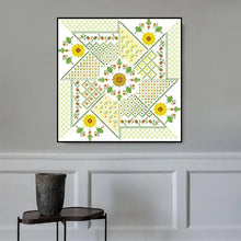 Load image into Gallery viewer, Yellow Daisy &amp; Windmill Cross Stitch Kit – Joy Sunday DIY Floral Embroidery for Home Décor &amp; Gifts

