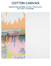 Load image into Gallery viewer, Joy Sunday Balcony Landscapes Cross Stitch Kit - European Scene with Printed Aida &amp; DMC Threads
