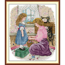 Load image into Gallery viewer, Joy Sunday Embroidery Kit – My Daughter's New Dress DIY Cross Stitch
