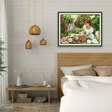 Load image into Gallery viewer, Girls DIY Hand Embroidery Kit – Beginner-Friendly Cross Stitch Set with Pattern, Threads
