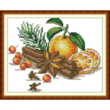 Load image into Gallery viewer, Berries and Spices Beginner Cross Stitch Kit - Easy DIY Embroidery Set for Kitchen Decor - AIMDIY
