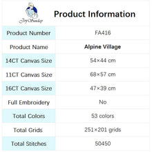 Load image into Gallery viewer, Alpine Village Scenic Pattern Cross Stitching - AIMDIY

