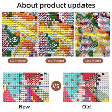Load image into Gallery viewer, Autumn Courtyard Scenic Cross Stitch Kit - DIY Needlework with Fall Patterns for Beginners
