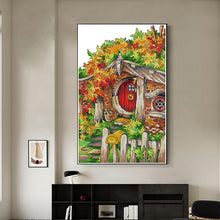 Load image into Gallery viewer, Colorful Wooden House Joy Sunday Scenic Pattern HD - AIMDIY
