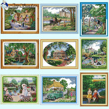 Load image into Gallery viewer, Countryside Scenery  Cross Stitch  Kits - AIMDIY
