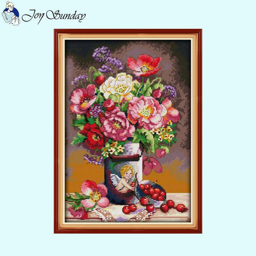 Cupid's Flower Floral Pattern Needlework - AIMDIY