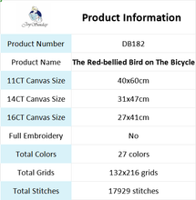 Load image into Gallery viewer, The Red-bellied Bird onThe Bicycle
