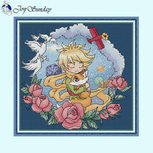 Load image into Gallery viewer, DIY Cartoon Character The Little Prince Cross Stitch Kit - AIMDIY
