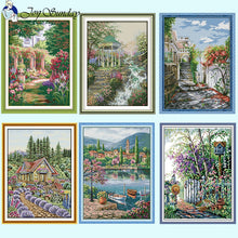 Load image into Gallery viewer, Flower Scenery Cross Stitch Kits - AIMDIY
