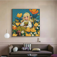 Load image into Gallery viewer, Flower Fairy Cartoon Cross Stitch Kit – Joy Sunday DIY Embroidery Set
