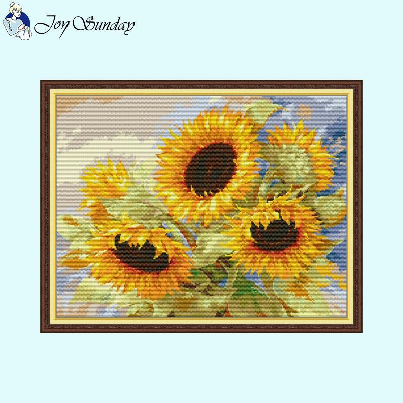 Flower Pattern Sunflower Living Room Decor - AIMDIY