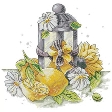 Load image into Gallery viewer, DIY Floral Pattern Cross Stitch Kit Flowers and Horse Lamps - AIMDIY
