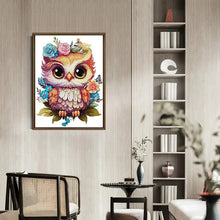 Load image into Gallery viewer, Flowers and Owls DIY Cartoon Cross Stitch Embroidery Kits - AIMDIY
