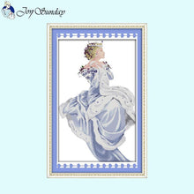 Load image into Gallery viewer, Four Seasons Queen   Character Pattern     Counted - AIMDIY

