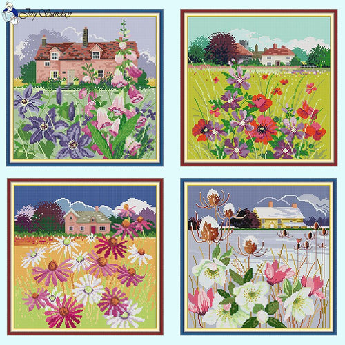 Four Seasons Scenery and Flower Patterns Crafts - AIMDIY