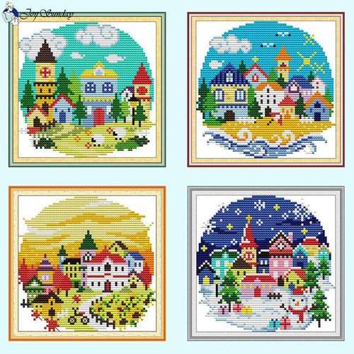 Four Seasons Village  Mini Landscape Kits - AIMDIY