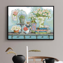 Load image into Gallery viewer, Garden Collection DIY Floral Pattern Cross Stitch Kit - AIMDIY
