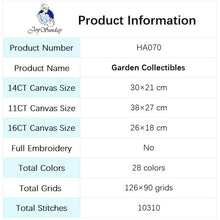 Load image into Gallery viewer, Garden Collection DIY Floral Pattern Cross Stitch Kit - AIMDIY
