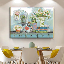 Load image into Gallery viewer, Garden Collection DIY Floral Pattern Cross Stitch Kit - AIMDIY
