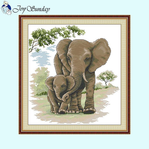 Joy Sunday Animal Patterns Elephants - AIMDIY