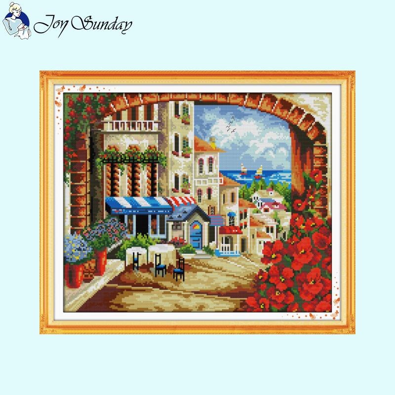Joy Sunday City Street Series Cross Stitch Kit - AIMDIY
