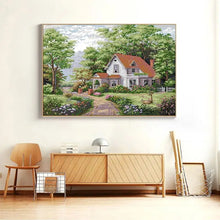 Load image into Gallery viewer, Cottage Landscape DIY Hand Embroidery Crafts - AIMDIY
