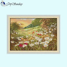 Load image into Gallery viewer, Joy Sunday Counted Stamped Cross Stitch Kit Landscape Pattern - AIMDIY
