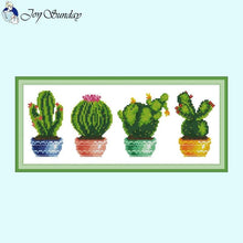 Load image into Gallery viewer, Joy Sunday Potted Cactus and Flowers - AIMDIY
