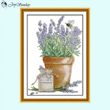 Load image into Gallery viewer, Lavender and Bees Floral Pattern - AIMDIY
