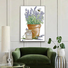 Load image into Gallery viewer, Lavender and Bees Floral Pattern - AIMDIY

