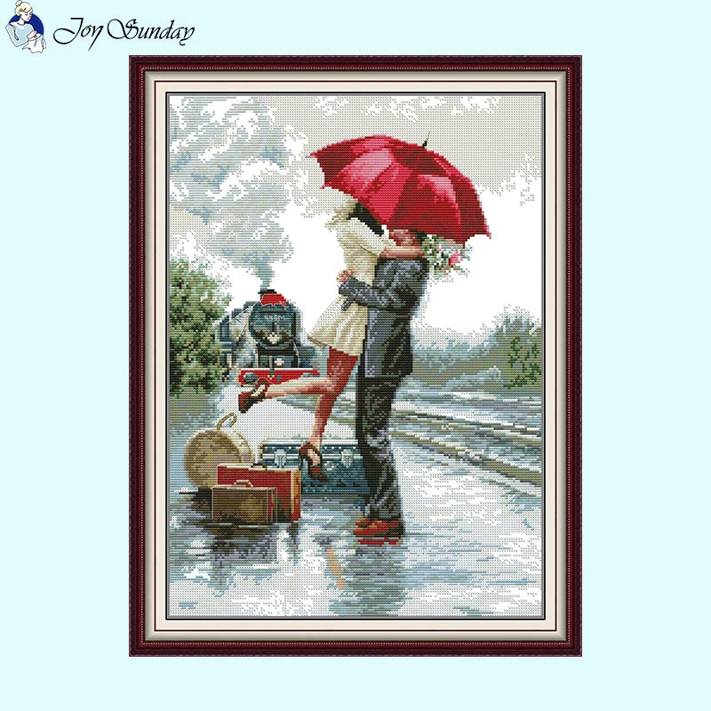Long Time Goodbye Character Valentine Cross Stitch Patterns - AIMDIY.COM