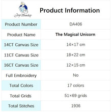 Load image into Gallery viewer, Magic Unicorn Cartoon Animal Pattern Cross Stitc - AIMDIY
