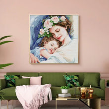 Load image into Gallery viewer, Mother’s Love Cross Stitch Kit – DIY Handmade Embroidery Gift for Mom

