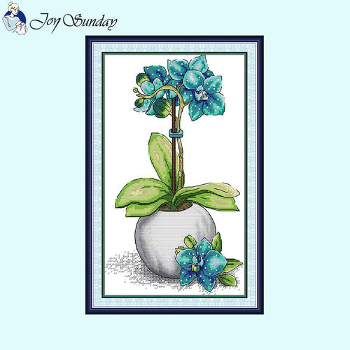 Orchids Joy Sunday Flower Pattern - AIMDIY
