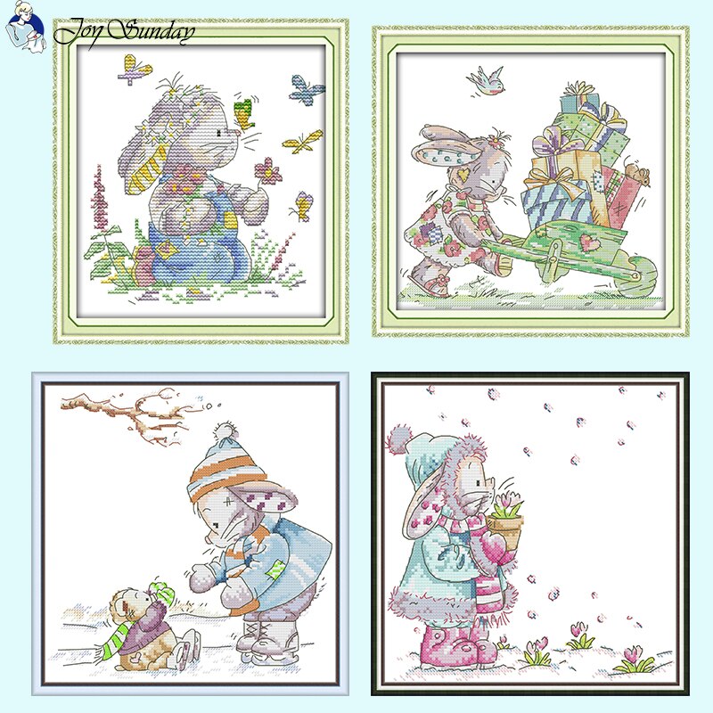 Patch Rabbit DIY Cross Stitch - AIMDIY.COM
