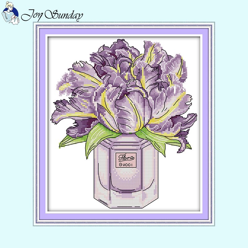 Perfume Bottle Floral - AIMDIY