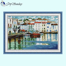 Load image into Gallery viewer, Quiet Bay Seaside Scenery Pattern - AIMDIY
