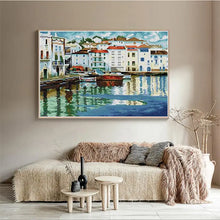Load image into Gallery viewer, Quiet Bay Seaside Scenery Pattern - AIMDIY
