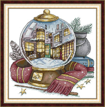 Load image into Gallery viewer, Joy Sunday Pre-Printed Cross Stitch Kit - Magic Crystal Ball Design (7)
