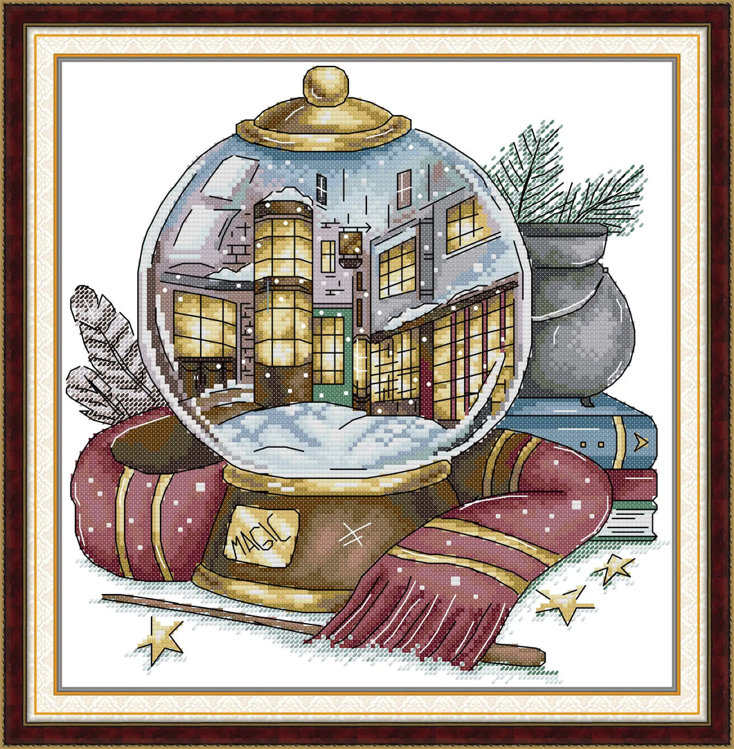 Joy Sunday Pre-Printed Cross Stitch Kit - Magic Crystal Ball Design (7)