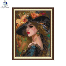Load image into Gallery viewer, Girls DIY Hand Embroidery Kit – Beginner-Friendly Cross Stitch Set with Pattern, Threads
