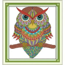 Load image into Gallery viewer, Joy Sunday Cute Owl Cross Stitch DIY Christmas gift
