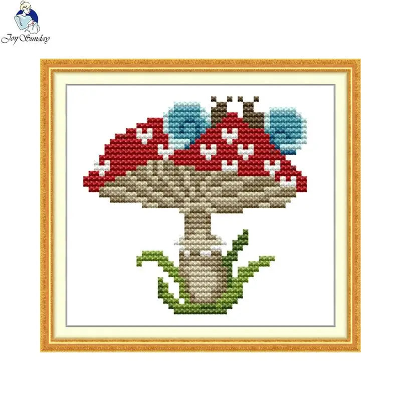 Still Life Style Cross Stitch Kit – DIY Handmade Embroidery on Stamped Canvas for Gifts