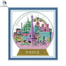 Load image into Gallery viewer, Still Life Style Cross Stitch Kit – DIY Handmade Embroidery on Stamped Canvas for Gifts
