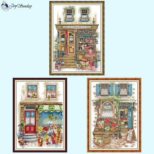 Store Landscape Painting Cross Stitch Needleworks - AIMDIY