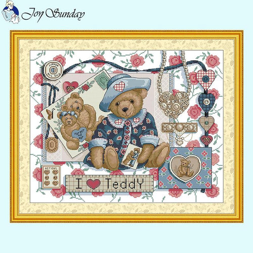 Teddy Bear Cartoon Animal Pattern - AIMDIY